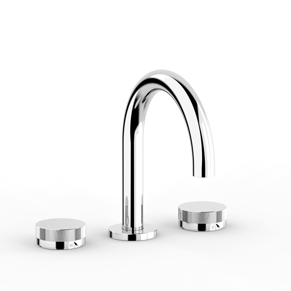 Zero Fluted Basin Set in Chrome