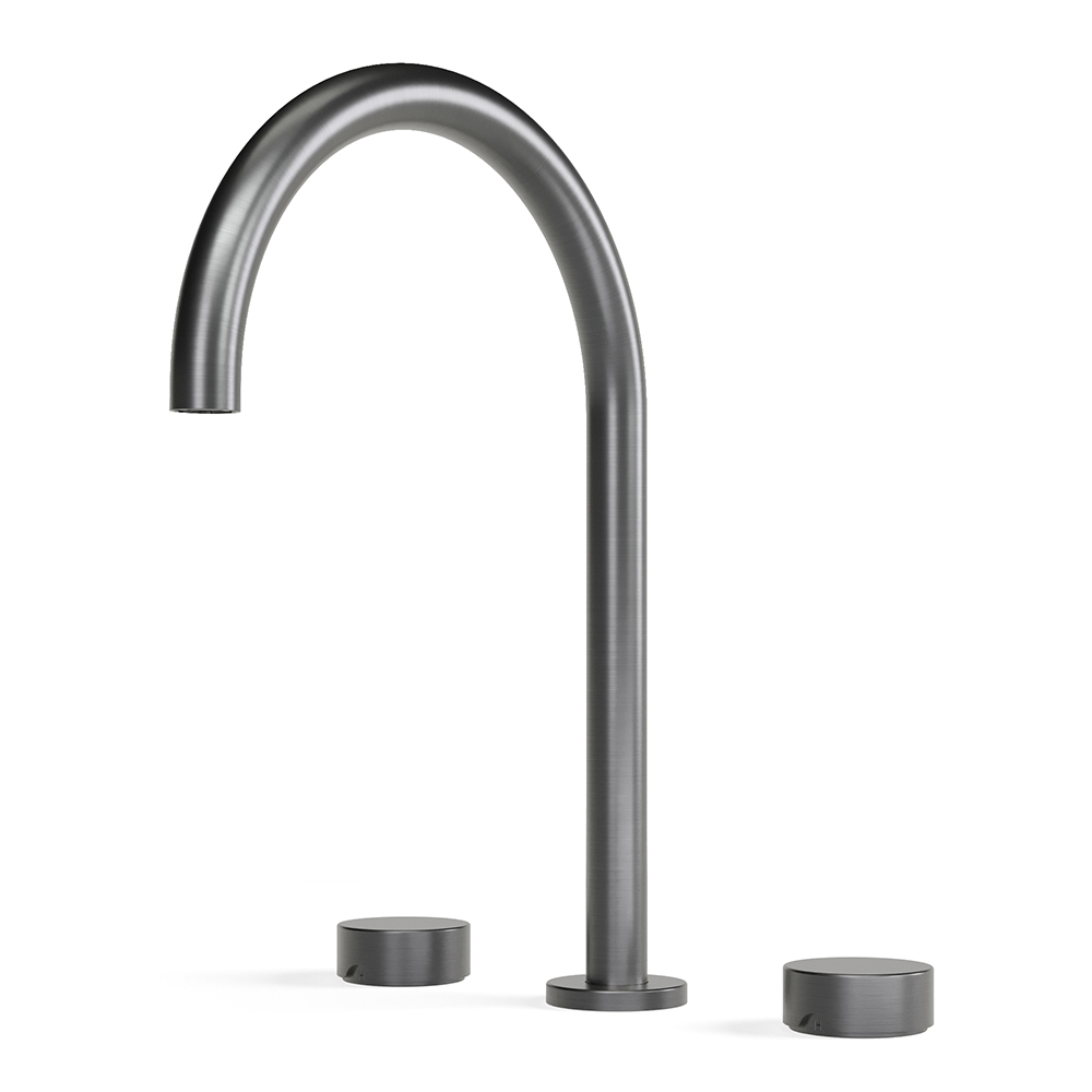 Zero Smooth Sink Set in Brushed Graphite