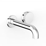 Chrome Zero Progresiv Fluted Wall Bath Mixer Set, 150 in Chrome