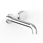 Chrome Zero Progresiv Fluted Wall Bath Mixer Set, 200 in Chrome