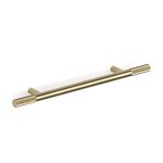 Bar Pull End Flute 208 (128hs) in Raw Brushed Brass