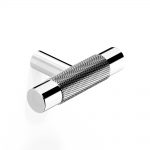 T Bar Pull Centre Knurl in Chrome