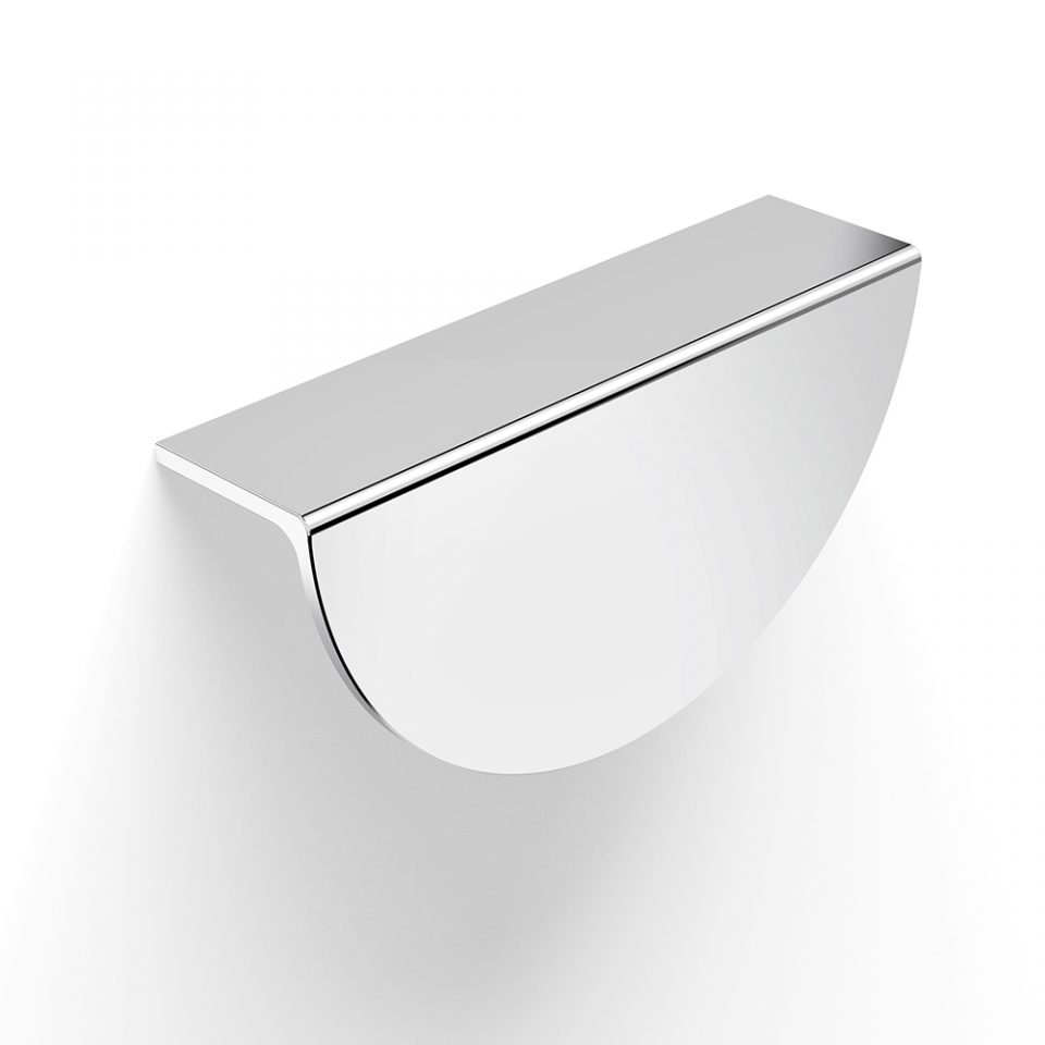 Chrome Half Disc Pull in Chrome