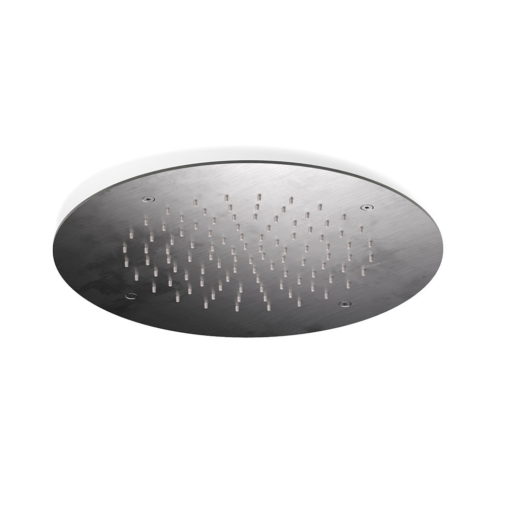 Atico Flush Ceiling Shower 400 Round in Brushed Graphite