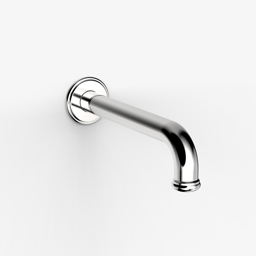 Cascade Wall Basin Spout 200 in Chrome
