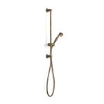Cascade Slide Shower, Inflow 600 in Antique Brass Light