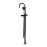 Armada Bronze Pegasi Floor Bath Mixer Curve w. Handshower in Armada Bronze