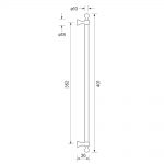 Appliance Pull Classic dimensions image