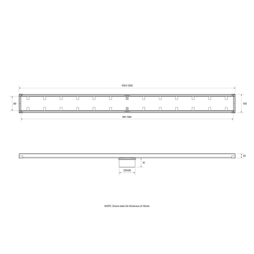 Torrent Custom Tile In Strip Drain 1001-1200 dimensions image