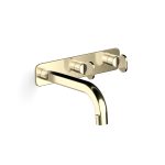 Polished Admiralty Brass Figura Key Wall Bath Tap Set 150 in Polished Admiralty Brass