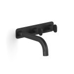Switzrok Matte Black Figura Key Wall Bath Tap Set 150 in Switzrok Matte Black