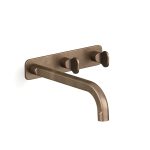Antique Brass Light Figura Key Wall Bath Tap Set 200 in Antique Brass Light
