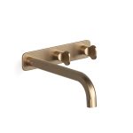 Discovery Bronze Figura Key Wall Basin Tap Set 200 in Discovery Bronze