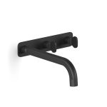 Switzrok Matte Black Figura Key Wall Basin Tap Set 200 in Switzrok Matte Black