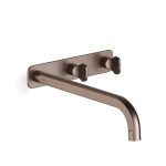 Armada Bronze Figura Key Wall Basin Tap Set 250 in Armada Bronze