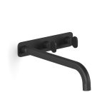 Switzrok Matte Black Figura Key Wall Basin Tap Set 250 in Switzrok Matte Black