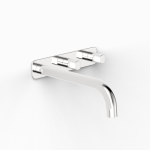 Chrome Figura Form Wall Basin Tap Set 200 in Chrome